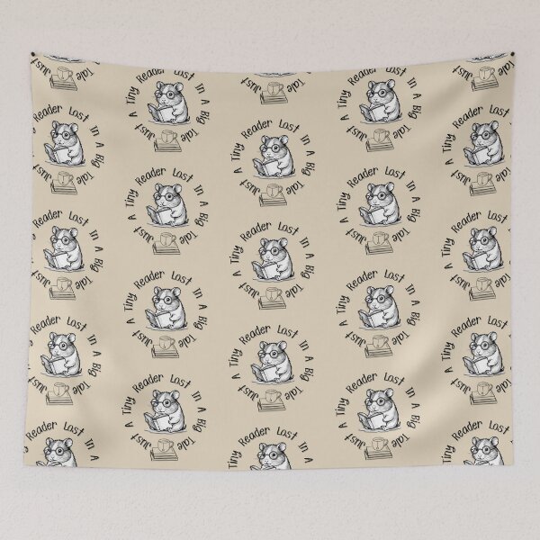 Item preview, Cute Hamster Reading designed and sold by StoneybrokeM.