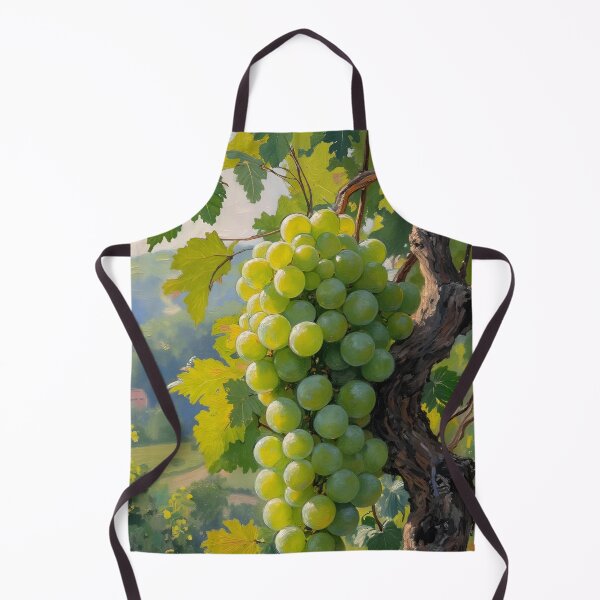 Item preview, Green Grapes on the Vine Oil Painting | Vineyard Botanical Fruit Art designed and sold by Debbie Schulte.