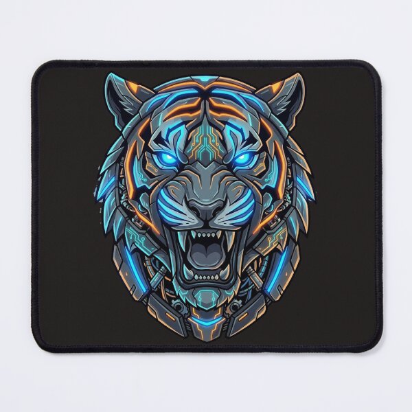 Item preview, Cyberpunk Neon Cyber Tiger designed and sold by Thaivi Design.