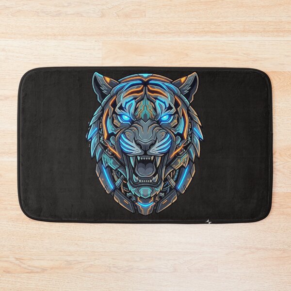 Item preview, Cyberpunk Neon Cyber Tiger designed and sold by Thaivi Design.