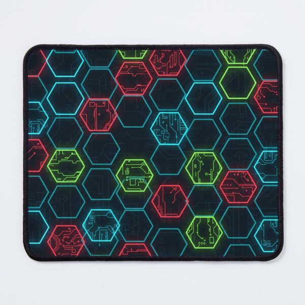Item preview, Tech Circuit Hexagonal Pattern designed and sold by StickVerse by Owais.