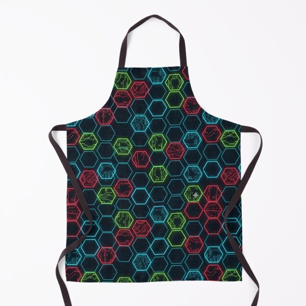 Item preview, Tech Circuit Hexagonal Pattern designed and sold by StickVerse by Owais.