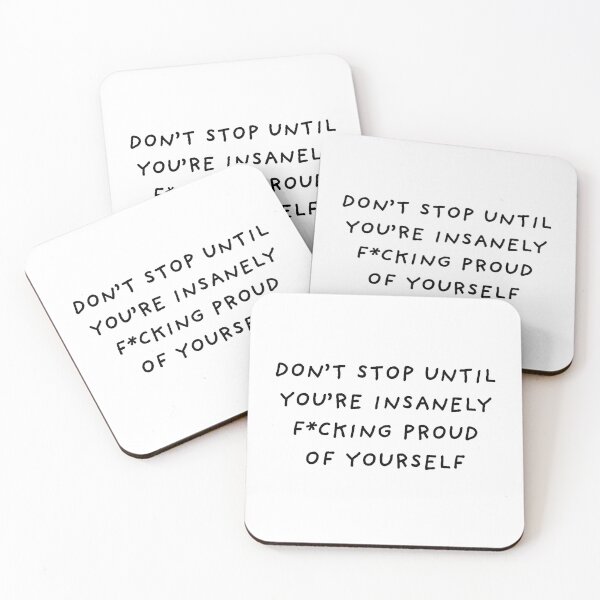 Item preview, Don't stop until you're proud of yourself designed and sold by BlissThreads.