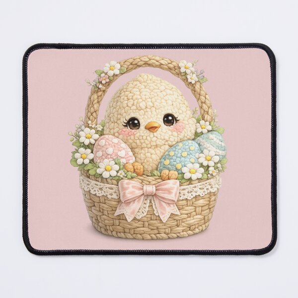Item preview, Cute Crochet Easter Chick Basket Eggs Amigurumi designed and sold by DigitalMomy.