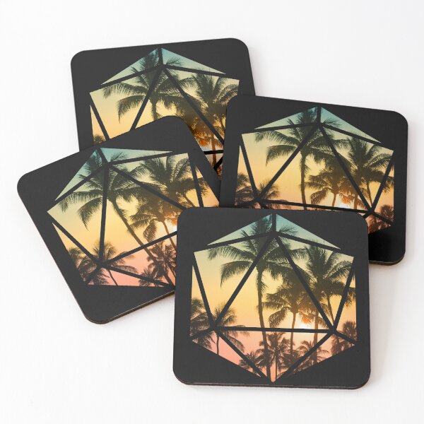 Item preview, Palm Tree D20, Nerdy Summer Vacay Dnd Dice  designed and sold by DungeonAtelier.