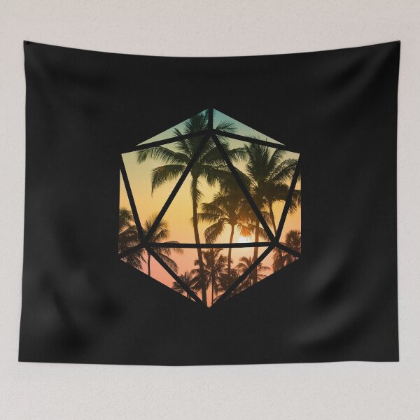 Item preview, Palm Tree D20, Nerdy Summer Vacay Dnd Dice  designed and sold by DungeonAtelier.