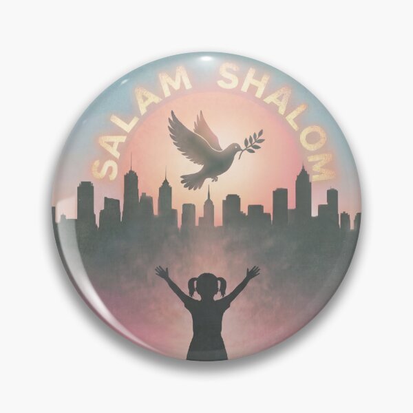 Item preview, Salam Shalom - Child of Hope and Peace Dove designed and sold by Rhyme & Rag.