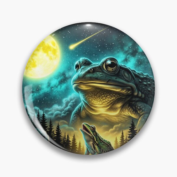 Item preview, Three Frog Moon Vintage 90s Airbrush Y2K Grunge Graphic designed and sold by EvrmoodCo.