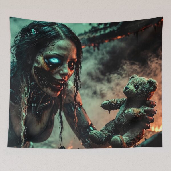 Item preview, Anything For You - Post Apocalyptic Zombie Art designed and sold by Insomnia Art Designs.