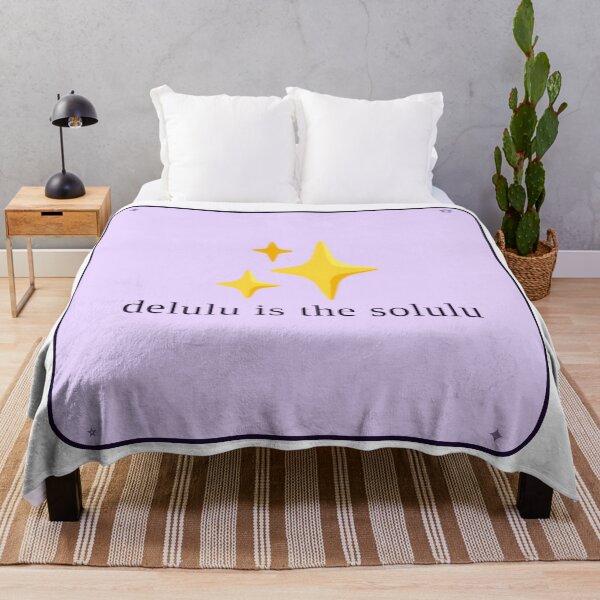 Item preview, Delulu is the Solulu — Manifestation Aesthetic Funny Design designed and sold by Sixième Studio.