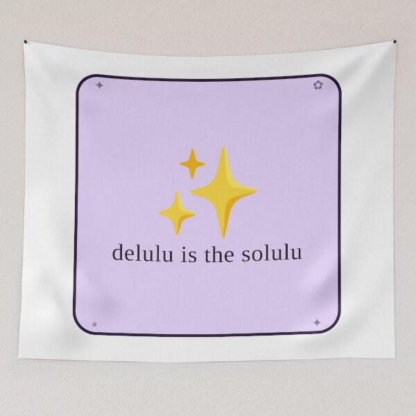 Item preview, Delulu is the Solulu — Manifestation Aesthetic Funny Design designed and sold by Sixième Studio.