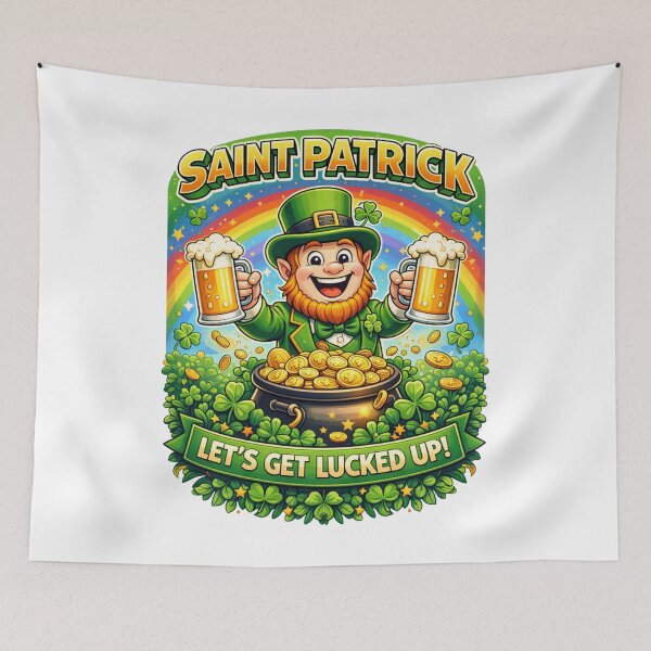 Item preview, Funny Saint Patrick’s Day Leprechaun – Let’s Get Lucked Up Cartoon Design designed and sold by Wear Sculpt.