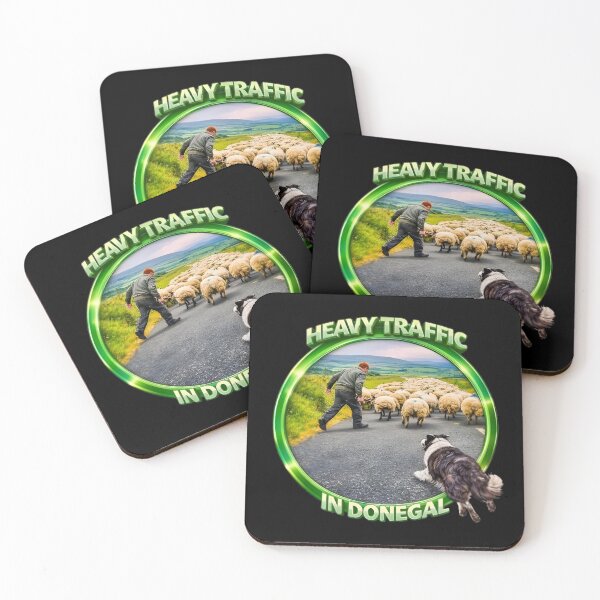 Item preview, Heavy Traffic In Donegal Sheep Blocking the Road remastered designed and sold by OliDesigns.