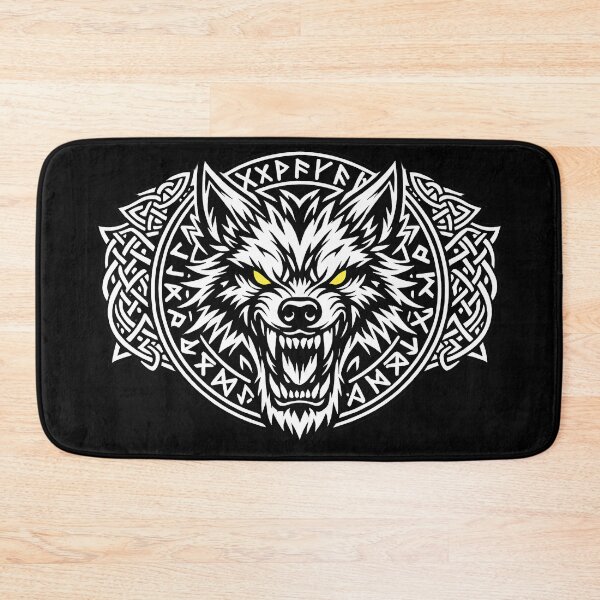 Item preview, Fenrir Wolf Viking T-Shirt – Norse Mythology Wolf, Runic Circle Symbol, Nordic Warrior Design designed and sold by R3XFORGE.