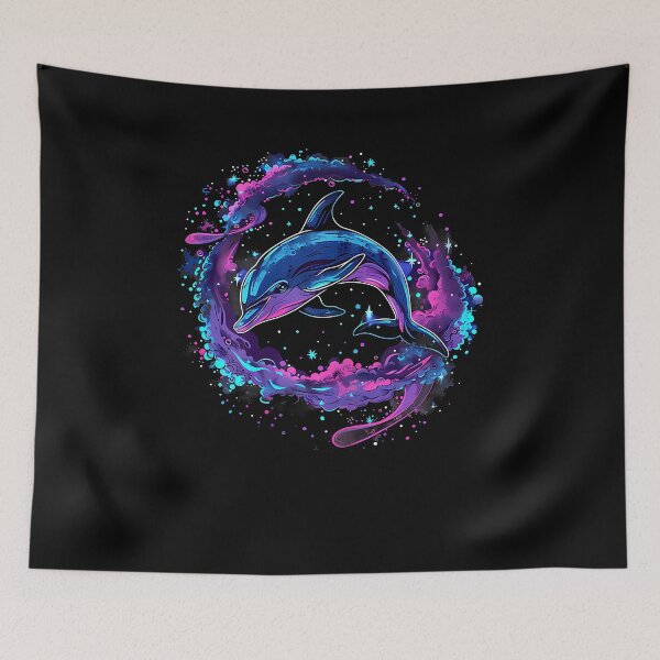 Item preview, Dolphin Watercolor Sea Ocean Animal Ocean Sea Dolphin designed and sold by Goleon12.