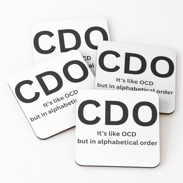 Item preview, CDO It’s Like OCD But Alphabetical Funny Nerd Shirt designed and sold by Shipped Ideas.