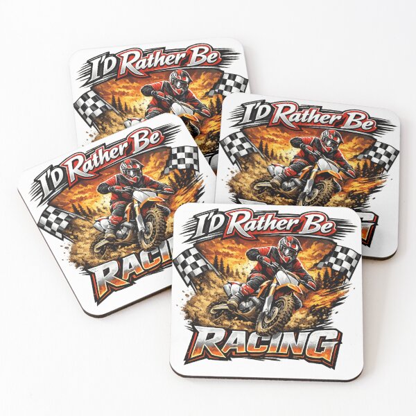 Item preview, I'd Rather Be Racing Dirt Bike designed and sold by ttuniques.