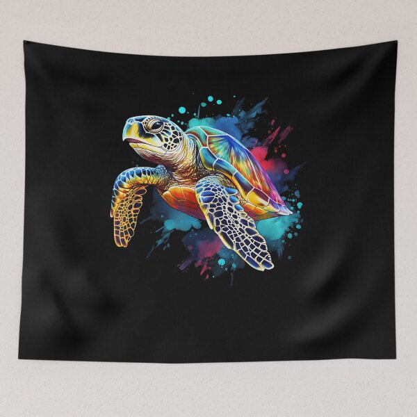 Item preview, Sea Turtle Watercolor Graphic designed and sold by Goleon12.