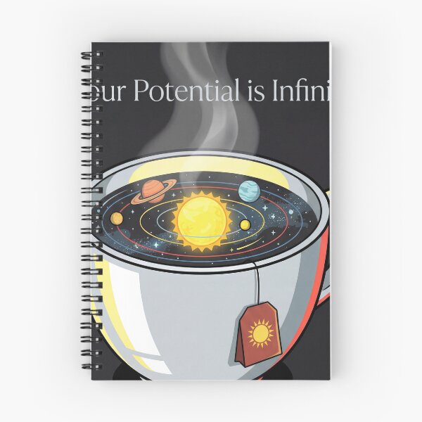 Item preview, Your Potential is Infinite Cosmic Tea Cup Space Galaxy Art designed and sold by AbstractAuraArt.