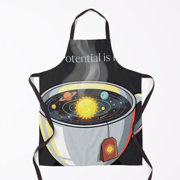Item preview, Your Potential is Infinite Cosmic Tea Cup Space Galaxy Art designed and sold by AbstractAuraArt.