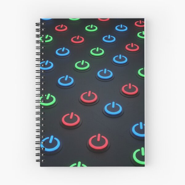 Item preview, Power Button Pattern designed and sold by StickVerse by Owais.