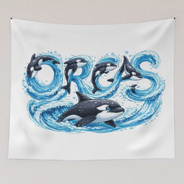 Item preview, Orca Wave Party designed and sold by Fabrifrank.