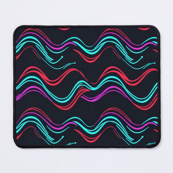 Item preview, Wavy Circuit Pattern designed and sold by StickVerse by Owais.