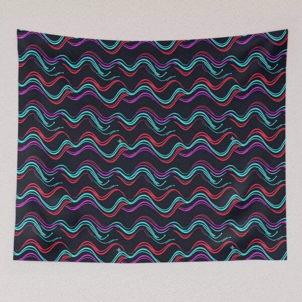 Item preview, Wavy Circuit Pattern designed and sold by StickVerse by Owais.