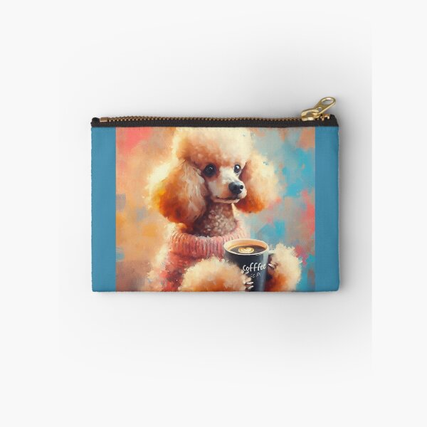 Item preview, Mini Cream Poodle Drinking Coffee designed and sold by The Coffee Critters.