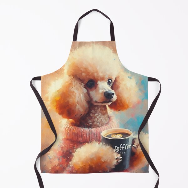 Item preview, Mini Cream Poodle Drinking Coffee designed and sold by The Coffee Critters.