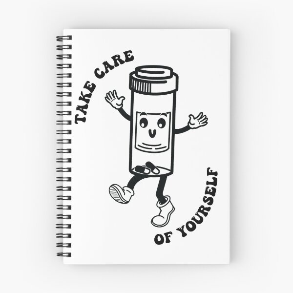 Item preview, Take Care of Yourself – Cute Pill Bottle Cartoon | Pharmacy Humor Self Care Design designed and sold by Pao's Mind.
