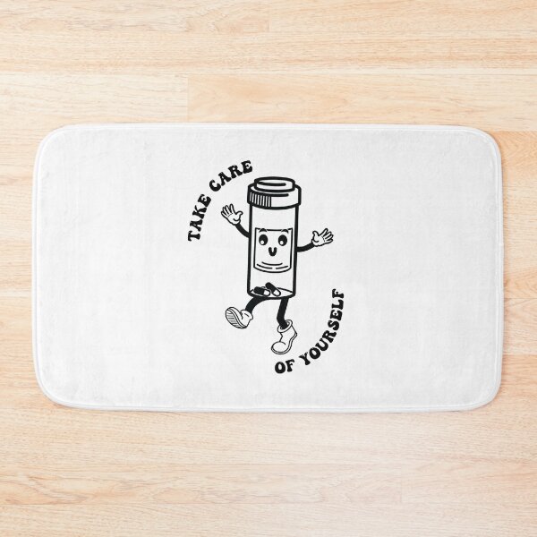 Item preview, Take Care of Yourself – Cute Pill Bottle Cartoon | Pharmacy Humor Self Care Design designed and sold by Pao's Mind.