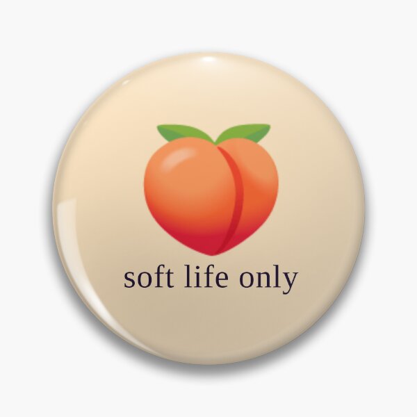 Item preview, Soft Life Only — Peach Aesthetic Self Care Design designed and sold by Sixième Studio.