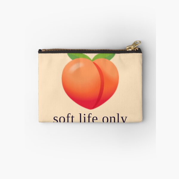 Item preview, Soft Life Only — Peach Aesthetic Self Care Design designed and sold by Sixième Studio.