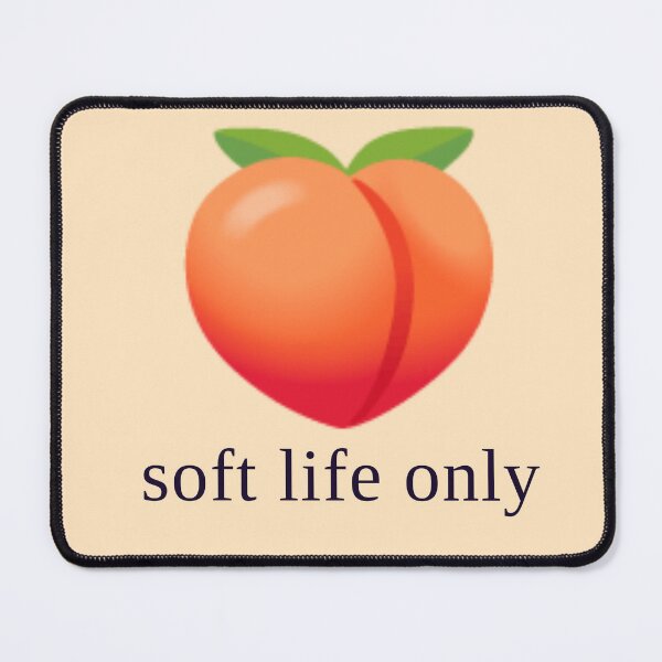 Item preview, Soft Life Only — Peach Aesthetic Self Care Design designed and sold by Sixième Studio.