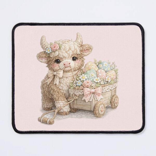 Item preview, Cute Crochet Easter Cow Wagon Amigurumi Eggs designed and sold by DigitalMomy.