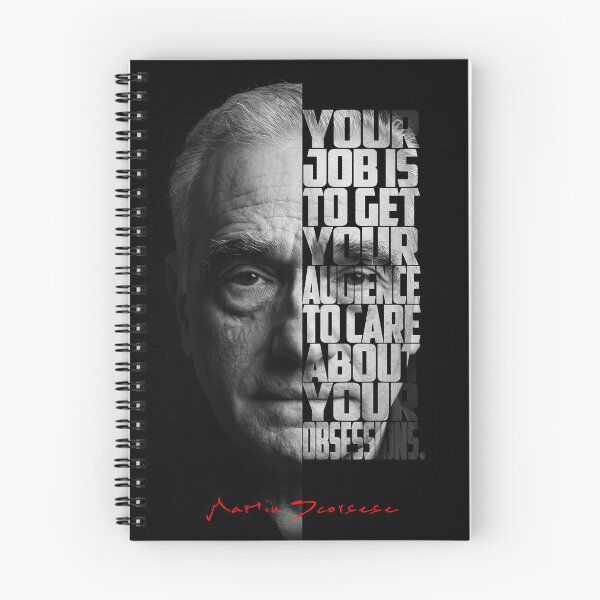 Item preview, Black and white Martin Scorsese Legendary Director quote. designed and sold by Enea Kelo.