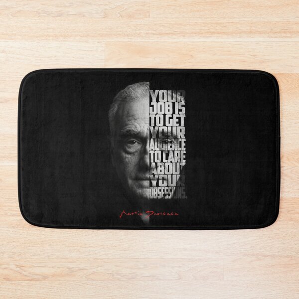 Item preview, Black and white Martin Scorsese Legendary Director quote. designed and sold by Enea Kelo.