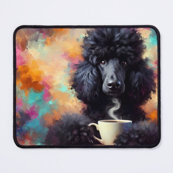 Item preview, Standard Black Poodle Drinking Coffee designed and sold by The Coffee Critters.