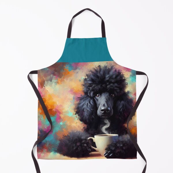 Item preview, Standard Black Poodle Drinking Coffee designed and sold by The Coffee Critters.