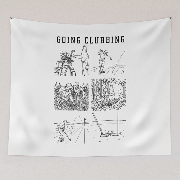 Item preview, Funny Golf Going Clubbing Golfer Diagram designed and sold by GrandeDuc.