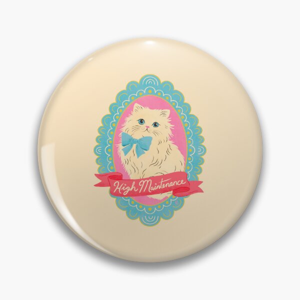 Item preview, High Maintenance Funny Cat Illustration | Cute Persian Cat Lover Art designed and sold by Carrie Cantwell Art.