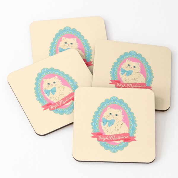 Item preview, High Maintenance Funny Cat Illustration | Cute Persian Cat Lover Art designed and sold by Carrie Cantwell Art.