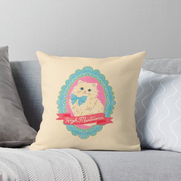 Item preview, High Maintenance Funny Cat Illustration | Cute Persian Cat Lover Art designed and sold by Carrie Cantwell Art.
