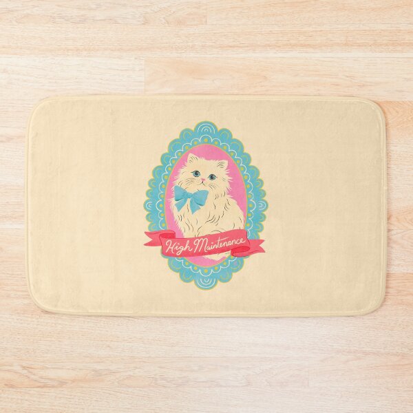 Item preview, High Maintenance Funny Cat Illustration | Cute Persian Cat Lover Art designed and sold by Carrie Cantwell Art.
