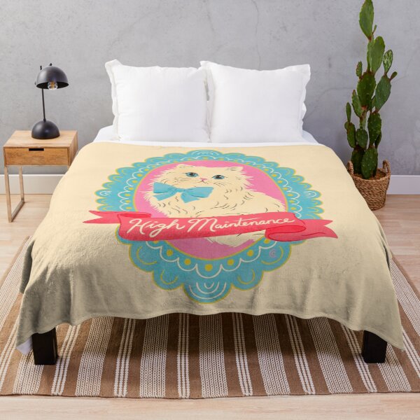 Item preview, High Maintenance Funny Cat Illustration | Cute Persian Cat Lover Art designed and sold by Carrie Cantwell Art.