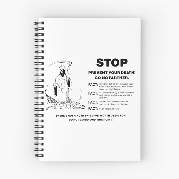 Item preview, Cave Diving Warning Sign 2 Ojos designed and sold by veryarticulated.