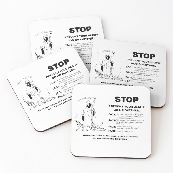 Item preview, Cave Diving Warning Sign 2 Ojos designed and sold by veryarticulated.