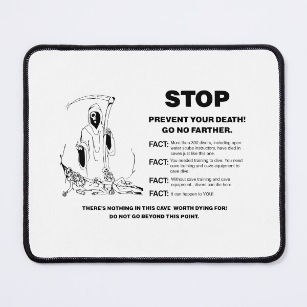 Item preview, Cave Diving Warning Sign 2 Ojos designed and sold by veryarticulated.