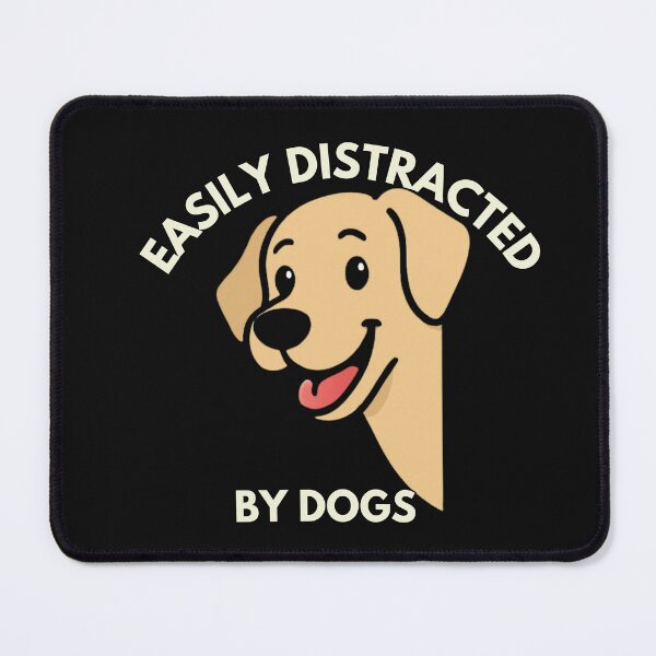 Item preview, Easily Distracted By Dogs Funny Dog Lover Shirt | Cute Puppy Humor Graphic designed and sold by AdicretorDesign.